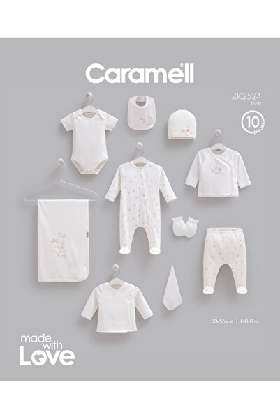 Caramell İncibaby 100% Cotton Premium Quality Love Bunny 10-Piece Baby Girl H...