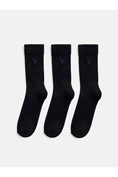 LC Waikiki Embroidered Men's Socks 3-Pack (W6)