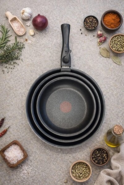 AROW Cookmate Siyah Granit 3’lü Tava Seti Çıkarılabilir Saplı TR-7129