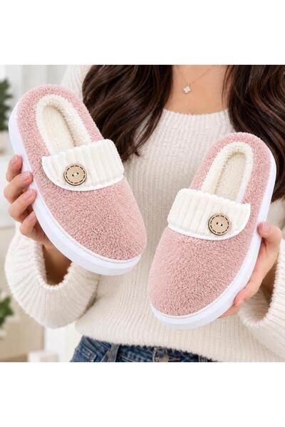 PLN SHOES Women's Comfortable Lightweight Button Detailed High Eva Sole Plush...