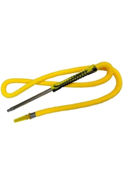 Harbour Acrylic Hookah Hose with Rubber Handle | Washable 1.5 Meter Long Shis...