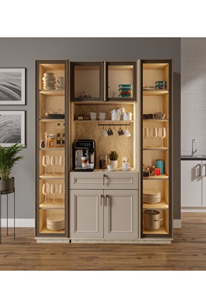 %100 Mdf 4 Kapılı Kahve Köşesi