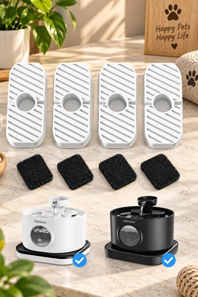 Elindor Set de 4+4 filtre de înlocuire Elindor ®   pentru Fântână de apă auto...