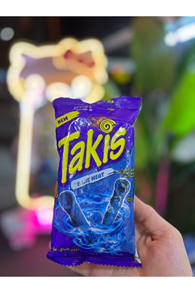 Takis Blue Heat Mavi Acılı Rulo Mısır Cipsi 56g İthal
