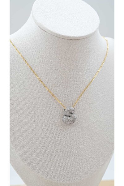 Jerie Stone Balloon Letter Necklace