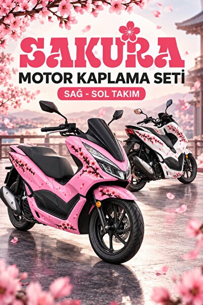 Stikacar SAKURA Motor Kaplama Sticker Seti