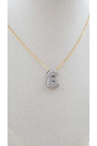 Jerie Stone Balloon Letter Necklace