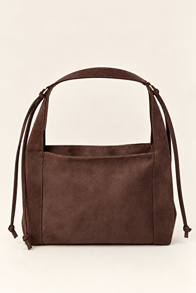 ARLEN STUDIO Women's Suede Shoulder Bag |   Stylish Bag with Tassels and Zipper