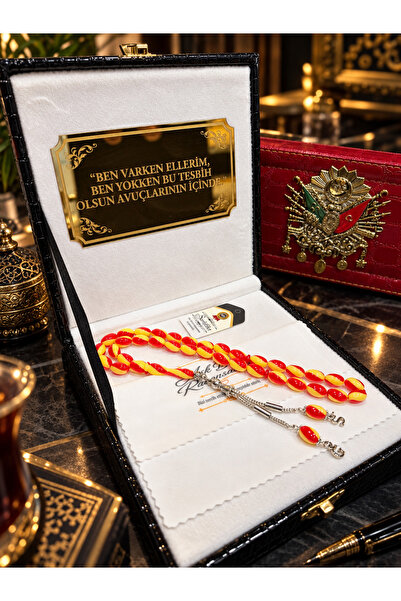 ANP MODA TASARIM Ateş Kehribar Tesbih Harfli Kişiye Özel Seri Sıkma Kehribar ...