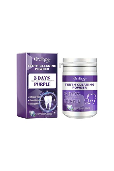 ORALHOE Mint Whitening Tooth Powder Helps to Remove Surface Stains and Purple...