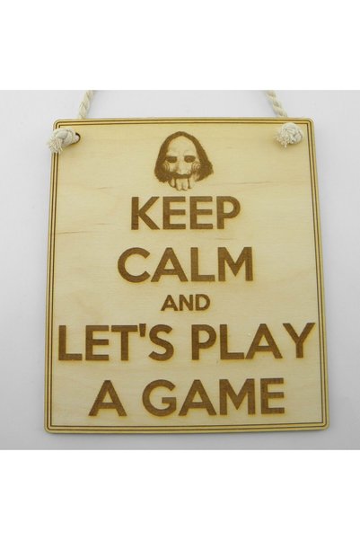 Generic Brand Ξύλινη Ταμπέλα “Lets's Play a Game”