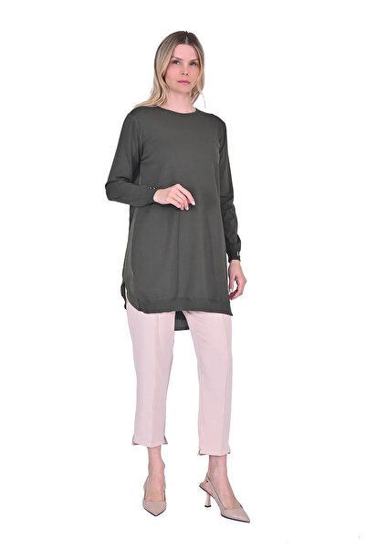 Invee Shirt Garnished Knitwear Tunic Nefti 5860