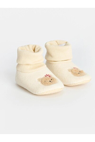 LC Waikiki Teddy Bear Embroidered Baby Girl Panduf (W6)