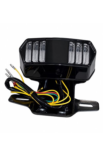 Genel Markalar CG Motosiklet Mustang Stop LED Arka Stop Lambası Siyah