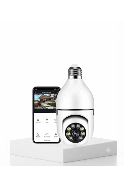 Akıllı Ampul Kamera WiFi 360 Derece Panoramik Güvenlik Kamerası