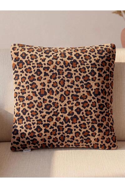 LC Waikiki Mixed Leopard Pattern Throw Pillow Cover 45X45 cm (W6)
