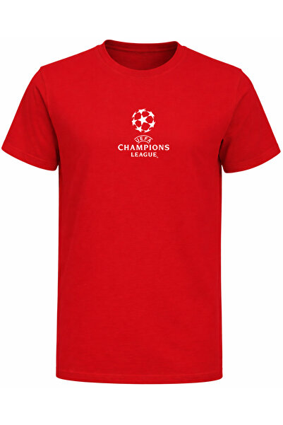 Efendioğlu Design Βαμβακερό μπλουζάκι με στάμπα Champions League και την επιγ...