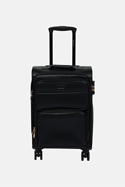 Nine West 22 Inch Brand Logo Check In Spinner Luggage, Black