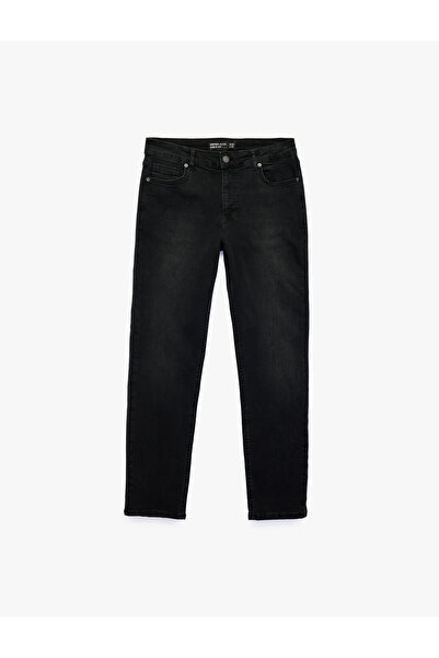 Koton Cotton Regular Waist Pocket Slim Fit Jean Trousers - Brad Jean