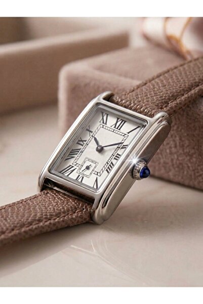 Mazzy Nova Rectangular Leather Women's Wristwatch