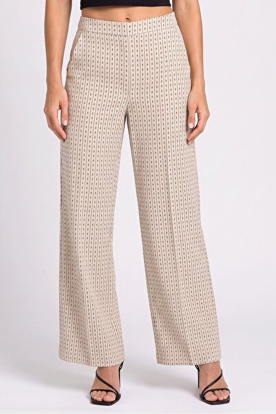 PEPPERCORN Women Regular Fit Stripe Wide Leg Pants, Multicolor