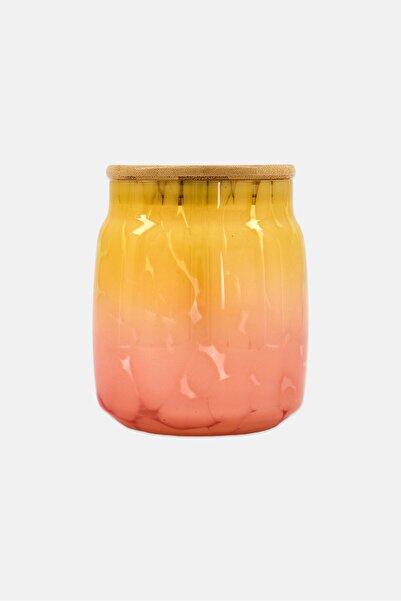 Gourmet Kitchen Glass Canister With Bamboo Lid 807,3 ml, Multicolor