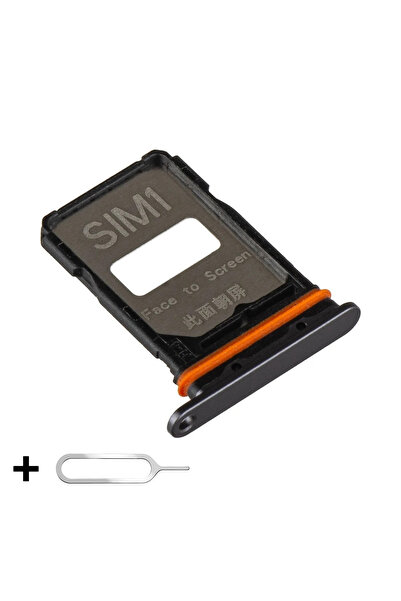 OEM Θήκη/Δίσκος SIM για Xiaomi Poco F7 Pro + Περιλαμβάνεται εργαλείο SIM, Μαύρο