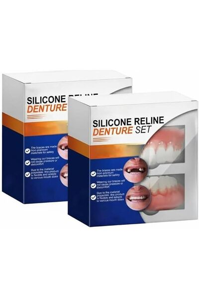 NALACAL Silicone Reline Denture Set, Silicone Reline Kit for Dentures, Soft D...