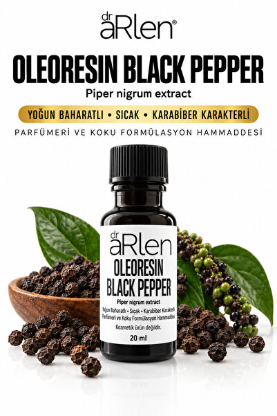 arlen Black Pepper Oleoresin - 20 ml - Karabiber Oleorezini Baharatlı Parfüme...
