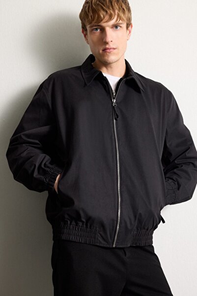 DeFacto Regular Fit Shirt Collar Zippered Waterproof Coat H1820Ax26Au