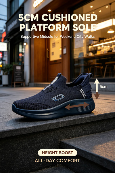 Glory One Mart High-Quality Knit Footwear - Ventilated Texture & Ergonomic Ar...