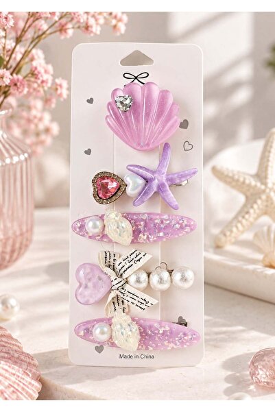 Halley Concept Sea Themed 5-Piece Clamp Buckle Set Purple