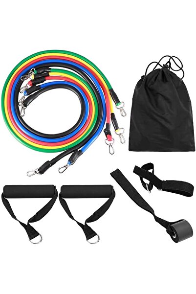 Enart ENAR 11 PCS Resistance Band Set – Includes Handles, Door Anchor, Ankle ...