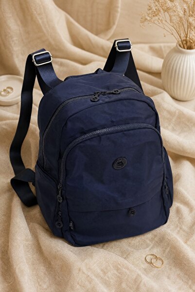 Modamorfo Multi-Compartment Water Repellent Daily Backpack - Dark Blue