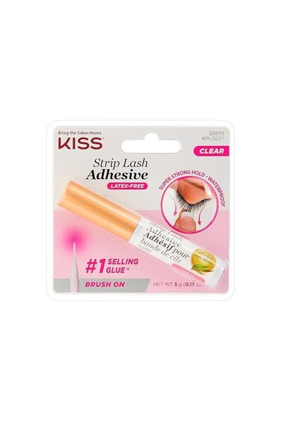 Kiss لاصق رموش شفاف، 0.176 أونصة KPLGL01