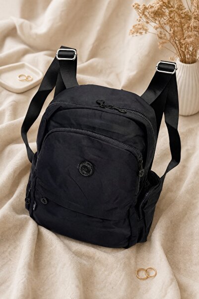 Modamorfo Multi-Compartment Water Repellent Daily Backpack - Black