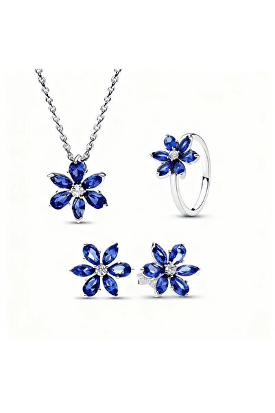Belora Set Diora Herbarium Albastru cu detalii florale