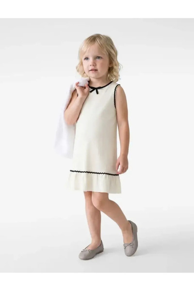 Koton Bow Detailed Sleeveless Crew Neck Knitwear Dress