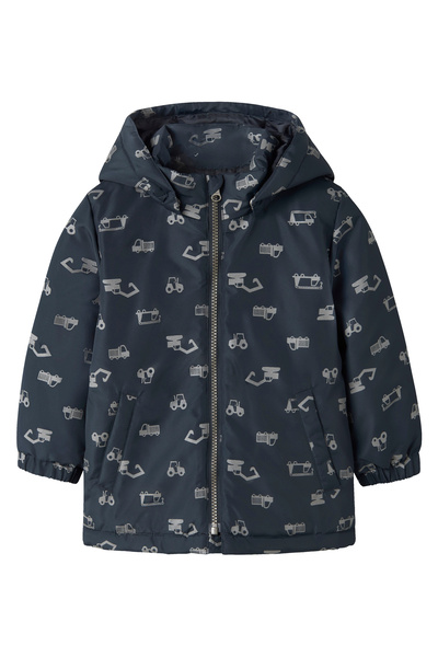 name ıt Lacivert Erkek Çocuk Desenli Mont 13255202 NMMMAX JACKET PA REF AOP N