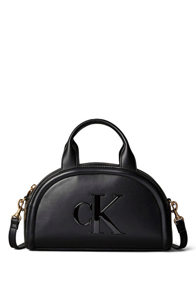 Calvin Klein Siyah Kadın Çapraz Çanta BOLD CK DOME CROSSBODY