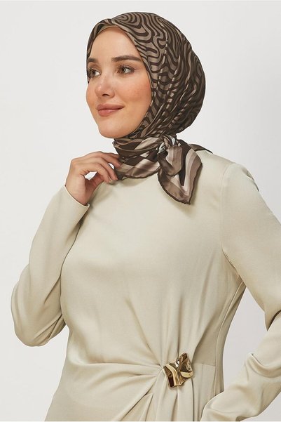 Alvina Eșarfă din twill cu model 8670