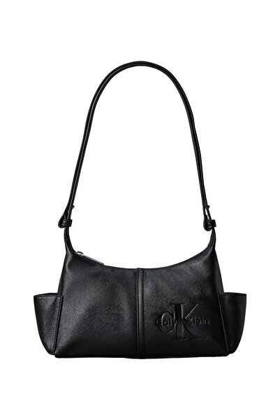 Calvin Klein Siyah Kadın Çapraz Çanta POCKETS MONOLOGO CROSSBODY
