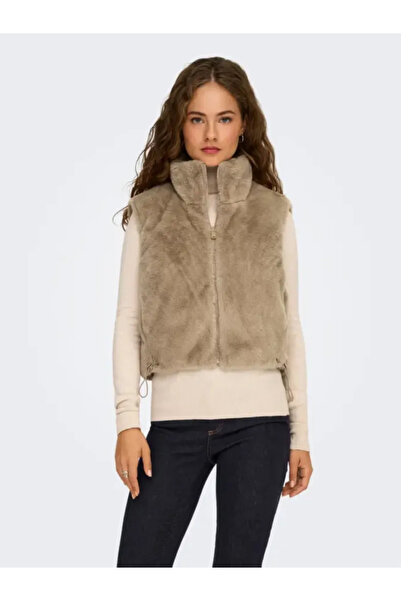 ONLY Onldana Faux Fur Rev.Waıstcoat Otw Cc Women's Coat 15348986
