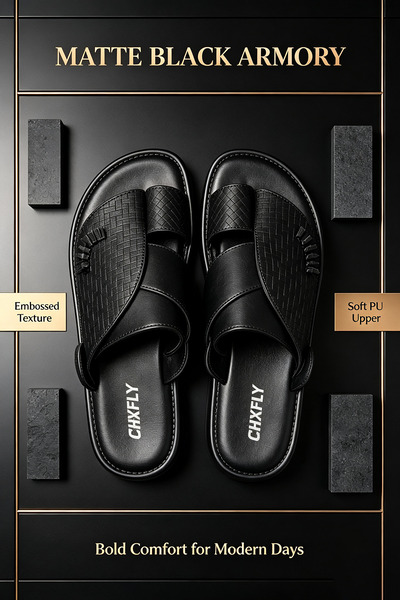 Alnoor Global Store Luxury Style Embossed Leather Mules for Daily Wear