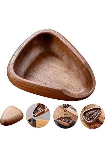 Generic Wooden Coffee Bean Dosing Cup - Single Dose Measuring Tray, Loose Lea...