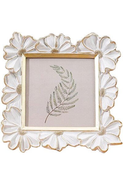 Yelajoy ALMEKAQUZ 4 x 4 Inch Mini Picture Frame with Floral Border, Vintage P...