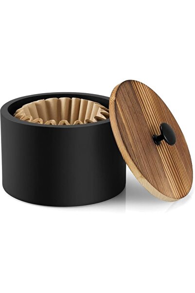 GENERAL Coffee Filter Holder, Wood Filter Storage Container for Counter, Coff...