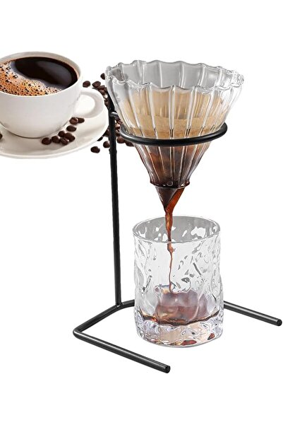 AZONEE Pour Over Coffee Station Holder Rack, Reusable Stainless Steel Filter,...