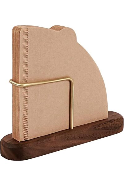 bolivia's Coffee Filter Holder Storage, Elegant Wooden Dispenser for Paper Fi...