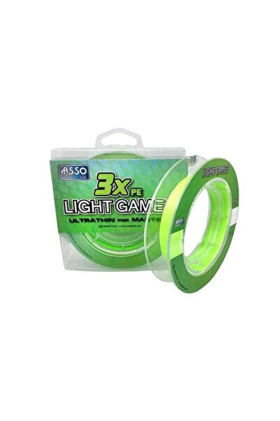 ASSO 3Xpe Light Games Fishing Line Fluo Green 0.3Pe-0.02Mm-1.82Kg-100M